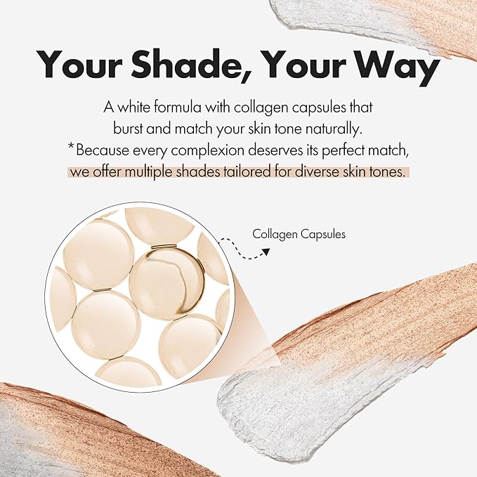 BLANC Cover Cream Stick V - Base de maquillaje coreana que cambia de color con brocha desmontable, cobertura de media a completa (201 Fair, 0.45 onzas)