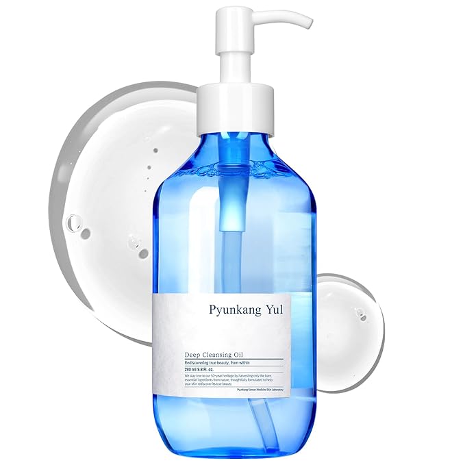 Pyunkang Yul PKY Limpiador profundo (tipo aceite) para eliminación de maquillaje de larga duración, aceite de jojoba para limpiar poros y eliminar impurezas, cero irritación, cuidado de la piel