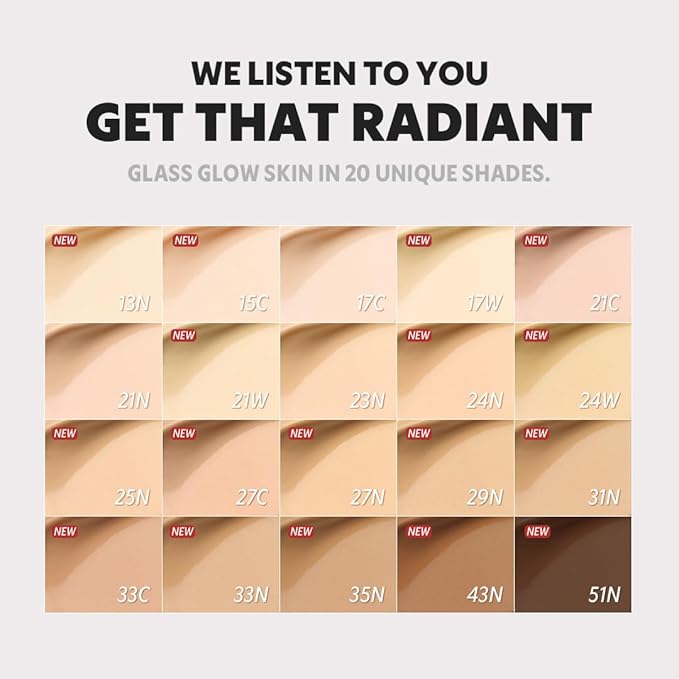 TIRTIR Mask Fit Aura - Base de cojín plateada, acabado semibrillante, cobertura natural, hidratante, ligera, base de cojín coreana