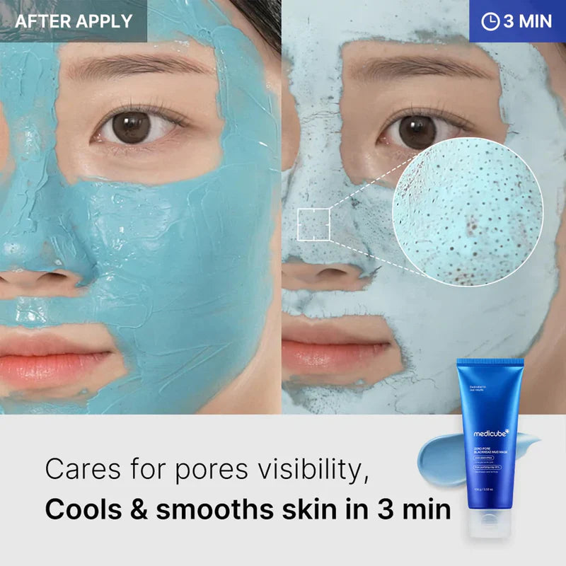 Medicube Zero Pore Blackhead Mud Mask- Limpieza Profunda en 3 Min 100g
