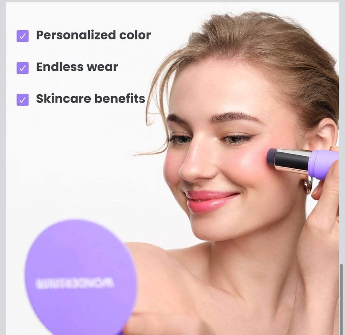 Wonderskin Cream Blush Stick pH-Activated - pHlush Stick, Blush for Cheeks
Lápiz de rubor activado por pH que se adapta a tu piel para un rubor de aspecto natural en mejillas y labios.