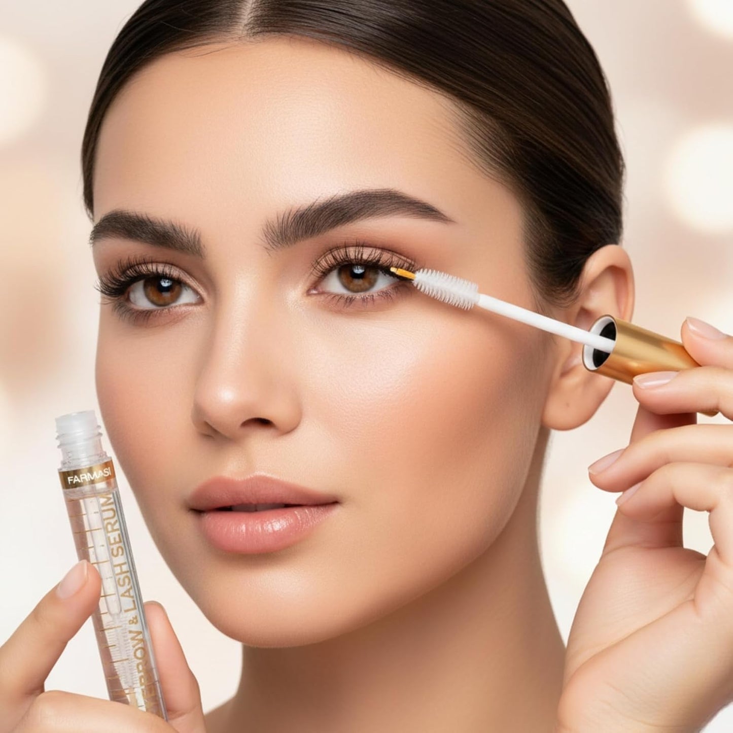 Suero para cejas y pestañas, suero avanzado para pestañas para aumentar las pestañas y cejas más gruesas, más largas, más saludables y fuertes, efecto nutritivo en cejas y raíces de pestañas