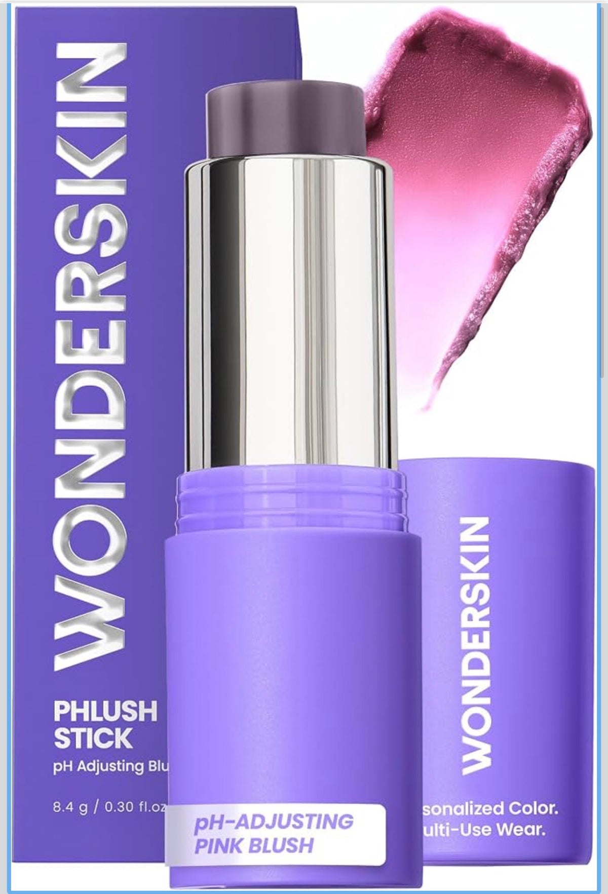 Wonderskin Cream Blush Stick pH-Activated - pHlush Stick, Blush for Cheeks
Lápiz de rubor activado por pH que se adapta a tu piel para un rubor de aspecto natural en mejillas y labios.