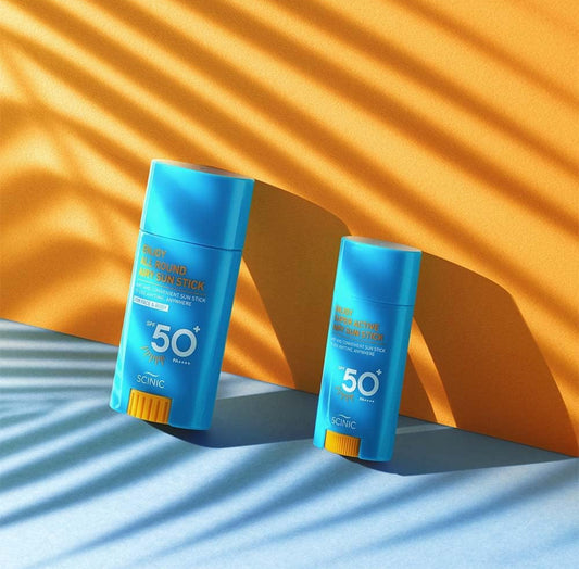 SCINIC Disfruta de la barra solar Airy Super Active SPF50+ PA++++ 0.53oz (15g) | Fuerte protección UV en cualquier momento y en cualquier lugar, luz de aire, transparente | Cuidado de la piel coreano