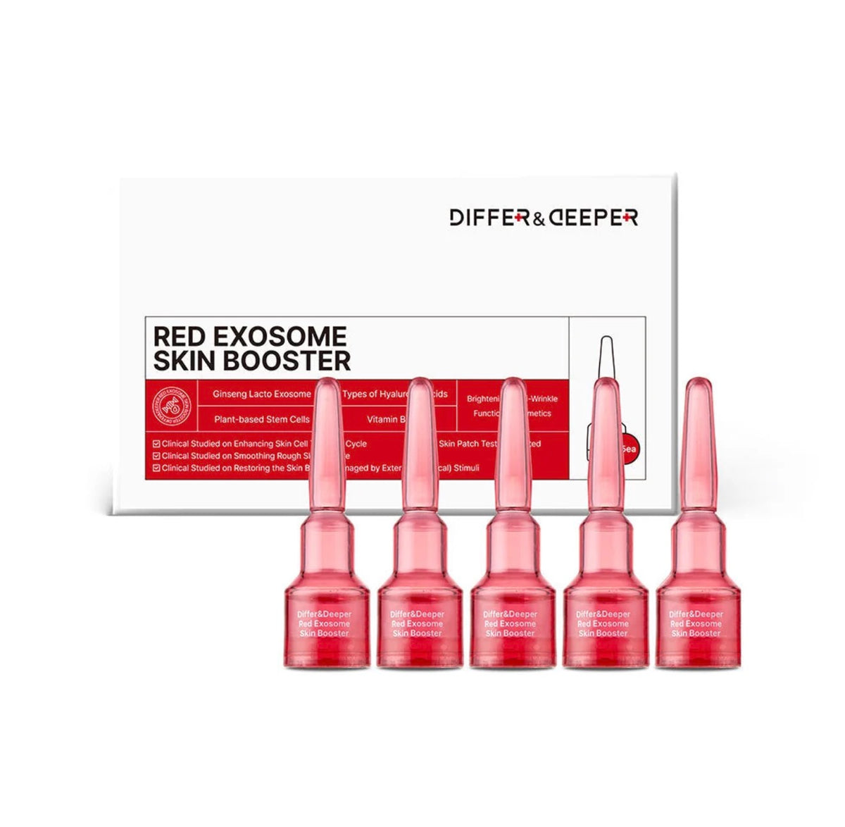 DIFFER&DEEPER Red Exosome Skin
Booster (2ml x 5)