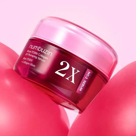 numbuzin No.2X Rose PDRN - Suero rellenador de colágeno, suero de espículas de colágeno para reafirmar y brillo de volumen, PDRN, péptidos, colágeno, cuidado de la piel coreano hidratante, 1.01 fl oz