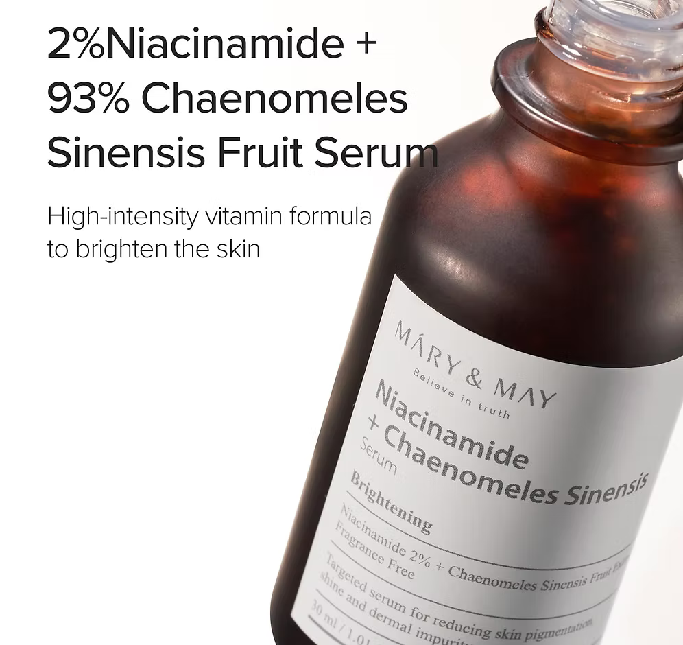 Suero Niacinamide + Chaenomeles Sinensis de Mary&May