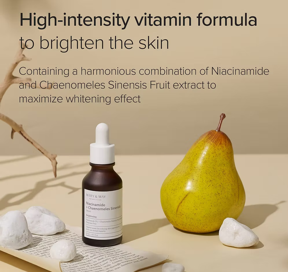 Suero Niacinamide + Chaenomeles Sinensis de Mary&May