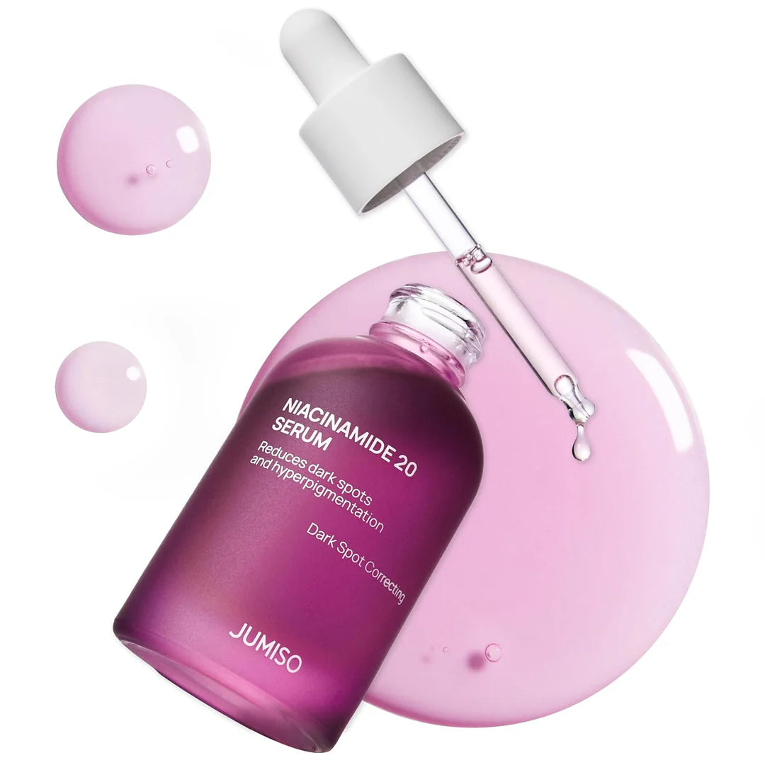 JUMISO Suero de niacinamida 20, suero facial coreano con glutatión, ácido tranexámico TXA y complejo Centella, reduce la pigmentación, el tono desigual de la piel, el cuidado de los poros para pieles sensibles, 1.35 onzas líquidas