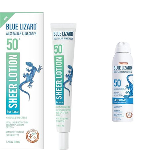 BLUE LIZARD Loción facial Sheer SPF 50+ 1.7 oz