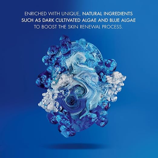 Biotherm Homme Force Supreme Máscara negra suprema, máscara de noche recuperadora y antienvejecimiento para hombres con algas cultivadas oscuras y algas azules, rellena y energiza la piel, suaviza las arrugas durante la noche, 1.7 onzas líquidas