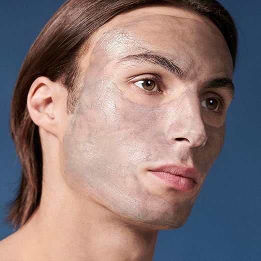 Biotherm Homme Force Supreme Máscara negra suprema, máscara de noche recuperadora y antienvejecimiento para hombres con algas cultivadas oscuras y algas azules, rellena y energiza la piel, suaviza las arrugas durante la noche, 1.7 onzas líquidas