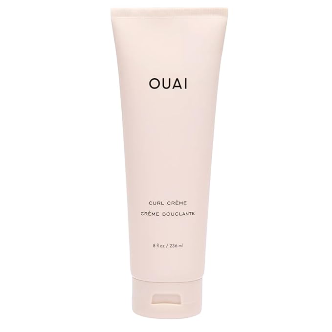 Crema para rizos OUAI - Crema definidora de rizos con aceite de chía y de linaza  - Controla el encrespamiento y protege de la humedad Sulfate-Free, Curly Hair Products