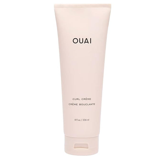Crema para rizos OUAI - Crema definidora de rizos con aceite de chía y de linaza  - Controla el encrespamiento y protege de la humedad Sulfate-Free, Curly Hair Products