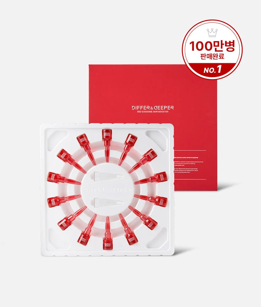 DIFFER&DEEPER Red Exosome Skin Booster (2ml x 14)