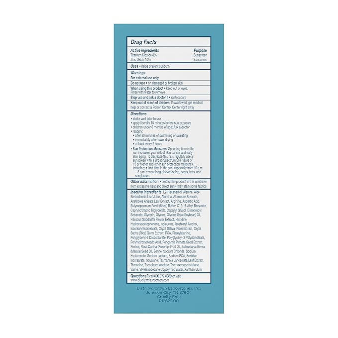 Blue Lizard Sheer Face Mineral SPF 50 Loción de protección solar, fórmula 100% mineral, protección contra la luz azul, ligera, sin residuo blanco, nutre e hidrata, sin parabenos, sin fragancia, 1.7 fl