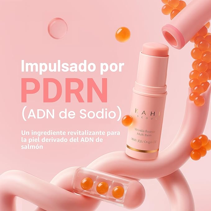 KAHI - Wrinkle Bounce Multi Balm, bálsamo hidratante todo en uno, crema para ojos, crema para el cuello, base de maquillaje y bálsamo hidratante facial en barra, edición Max Usage, 9 ml