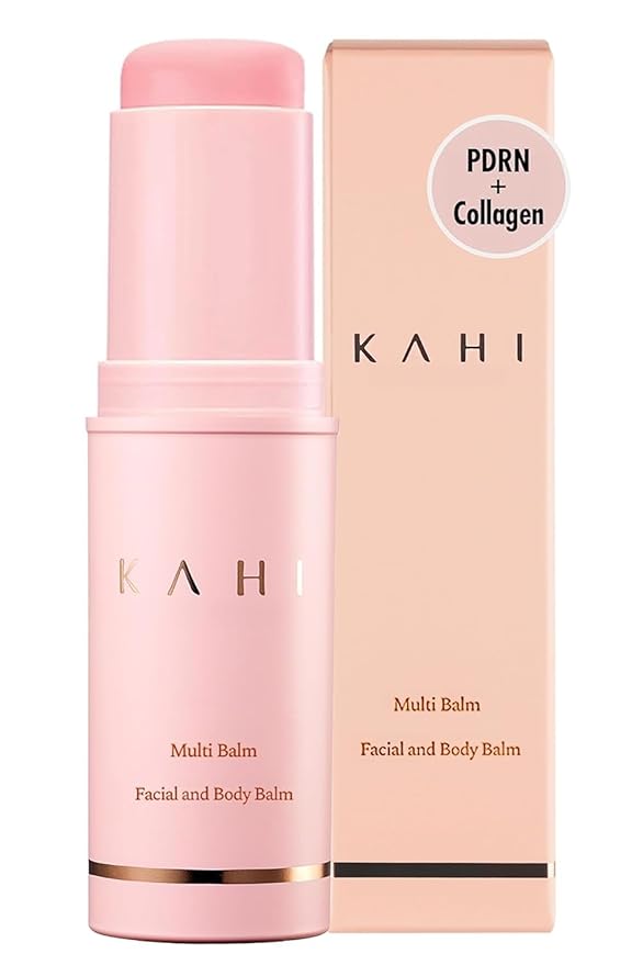 KAHI - Wrinkle Bounce Multi Balm, bálsamo hidratante todo en uno, crema para ojos, crema para el cuello, base de maquillaje y bálsamo hidratante facial en barra, edición Max Usage, 9 ml