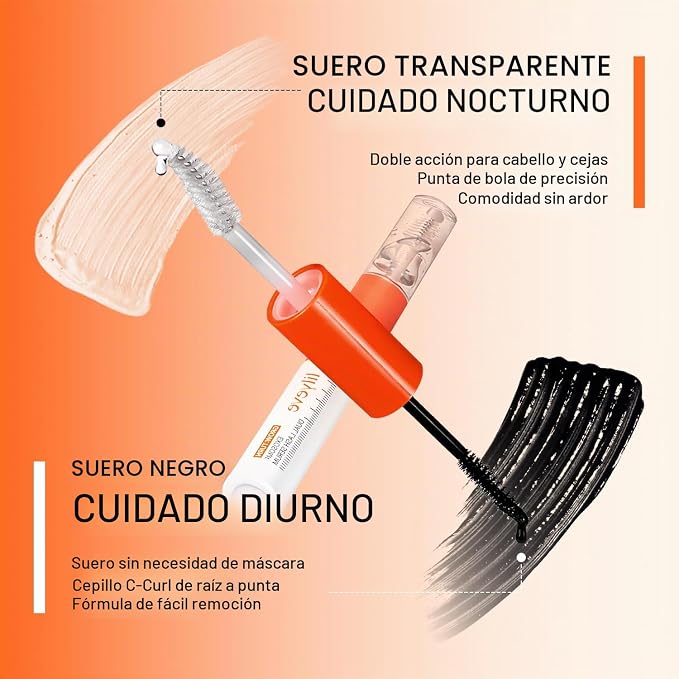 Lilyeve GROWTURN - Suero y rímel coreano para el crecimiento de pestañas, 0.27 onzas líquidas