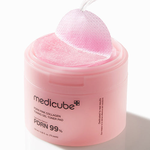 Medicube PDRN Pink Collagen Toning Gel Toner Pad (70 Pads)