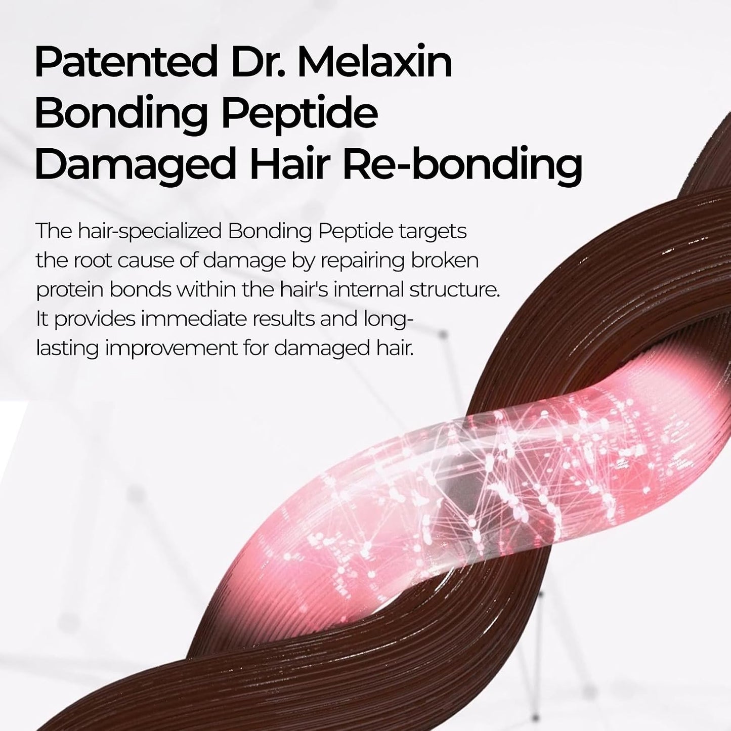 Dr.Melaxin Bondex Tratamiento de Unión de Salón para Remodelación | Reparación Profunda para Cabello Decolorado y Dañado con Péptidos de Unión + Aceite de Argán