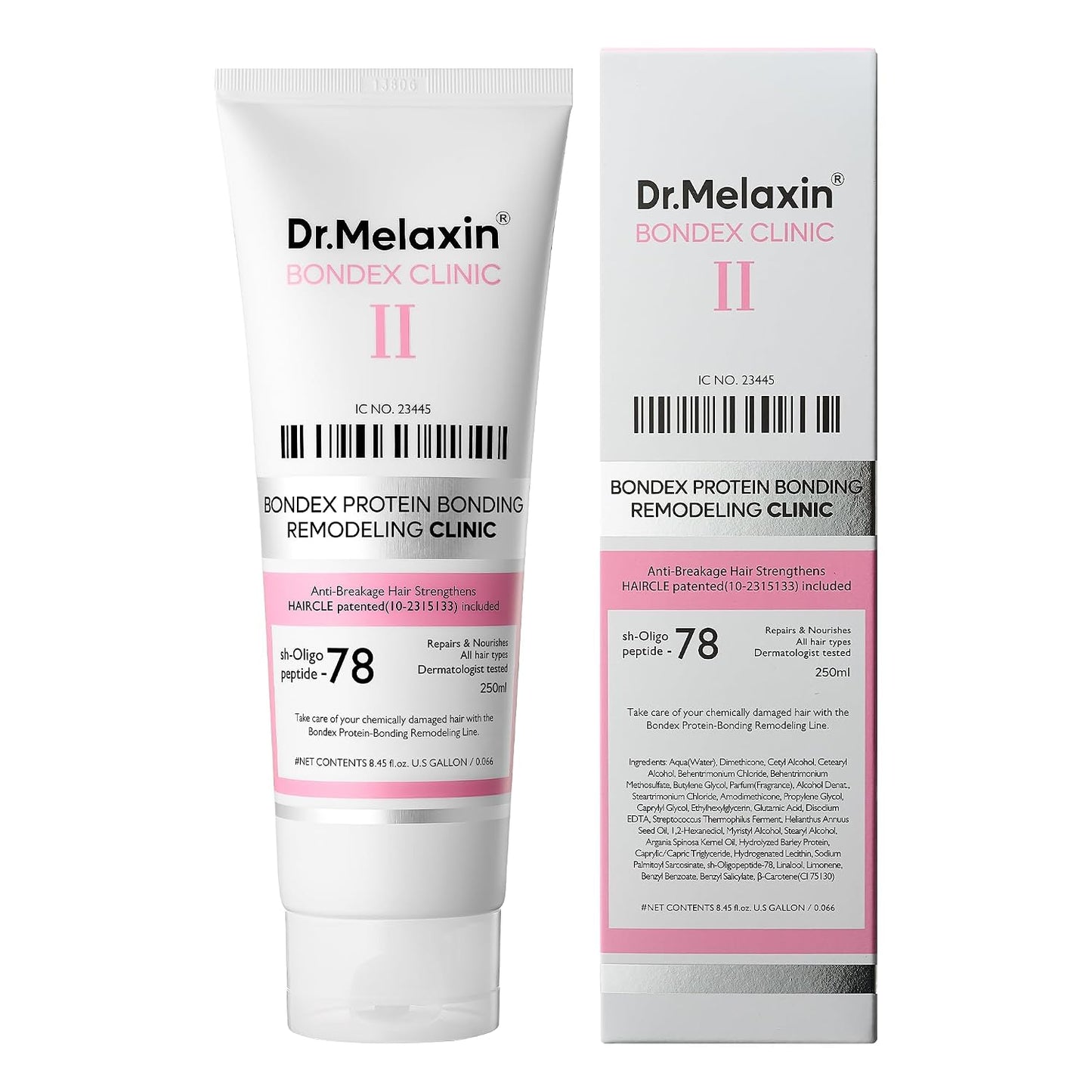 Dr.Melaxin Bondex Tratamiento de Unión de Salón para Remodelación | Reparación Profunda para Cabello Decolorado y Dañado con Péptidos de Unión + Aceite de Argán