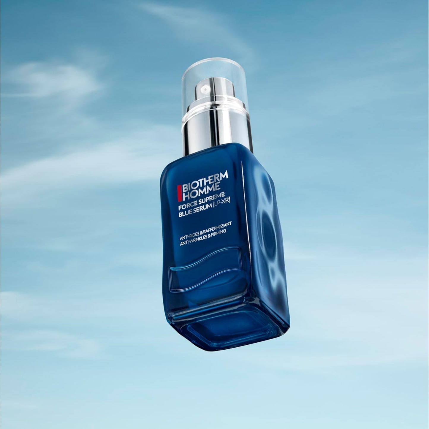 Biotherm Force Supreme Blue Serum [LP-XR] for Men, With 35 Nutrients for Skin Regeneration, Pro-Xylane for Firmness, Ultra-Resurfacing Pro-Retinol and Peptides Fractions for Definition