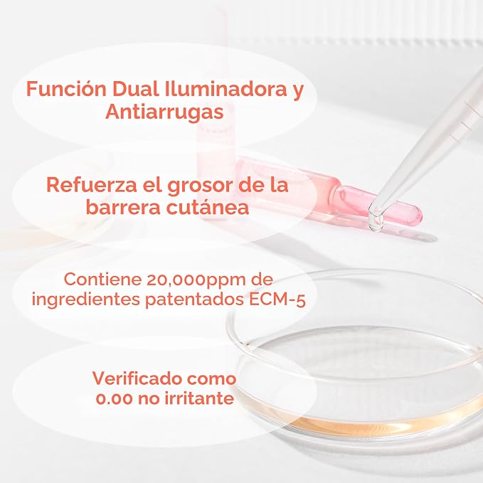 Dr.Melaxin Ampollas ECM de Barrera Necksphalt para Cuello Antienvejecimiento, Alisado y Arrugas para un Tono de Piel Parejo y Levantamiento del Cuello, 1.5ml*10ud