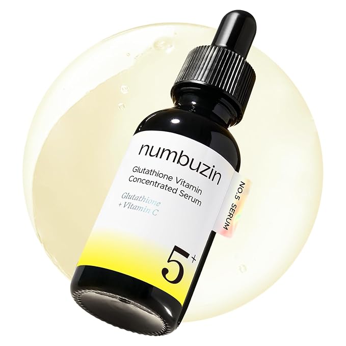 Numbuzin No.5 Suero concentrado de vitaminas, cuidado de manchas oscuras, suero de glutatión y vitamina, cuidado de la piel coreano, ácido tranexámico 4%, niacinamida 5%, para un brillo de aspecto radiante, 1.01 onzas líquidas