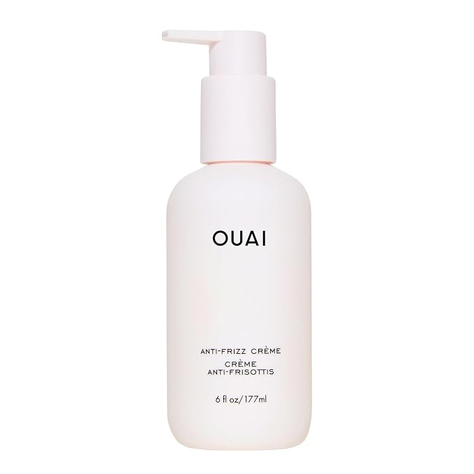 OUAI Crema antiencrespamiento – Crema hidratante para el cabello con control de encrespamiento y protección contra el calor – Proporciona hidratación duradera con extracto de yaca y remolacha