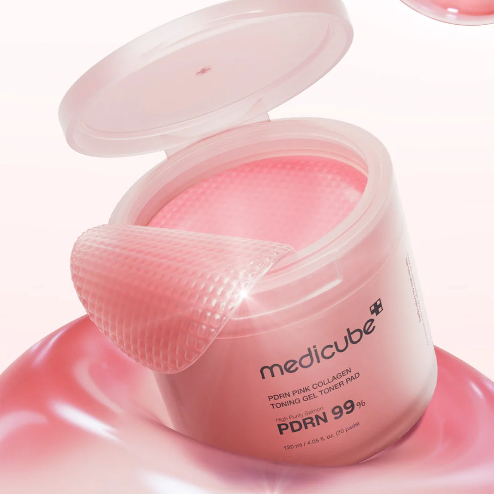 MEDICUBE PDRN Pink Collagen Toning Gel Toner Pad