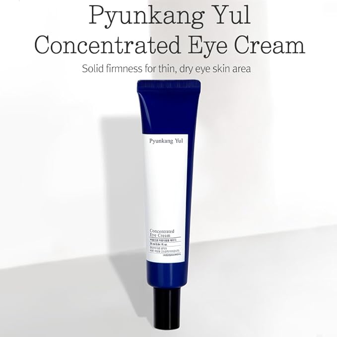 Pyunkang Yul PKY Crema Concentrada para Ojos 0.84 Fl. Oz., Cuidado 2 en 1 para las arrugas y ojeras con manteca de karité, raíz de astrágalo, saponina e isoflavonoides para piel firme y radiante