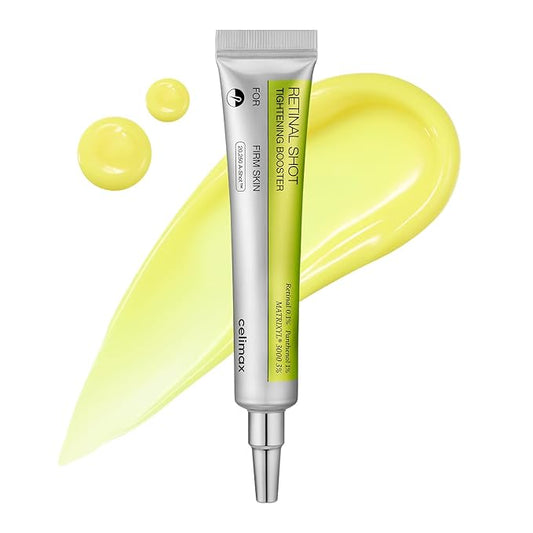 celimax The Vita A Retinal Shot Potenciador Reafirmante | 0.1% Retinal, 3% Matryxyl, Retinoide de Alta Potencia para Antienvejecimiento, Minimizador de Poros, Arrugas y Líneas Finas, Piel más Firme