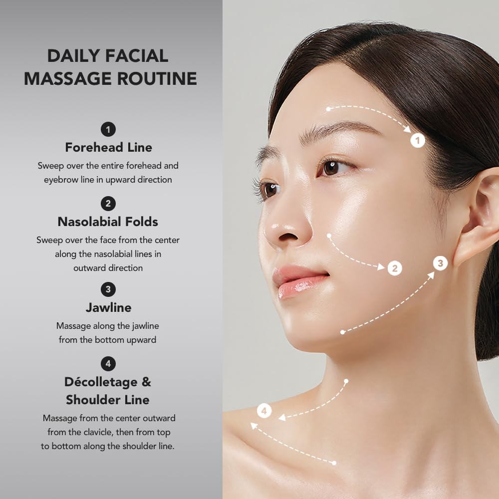 Crema de rodillo de elevación de retinol con aplicador de masaje, crema vegana antienvejecimiento para cara y cuello para reducir las arrugas y la línea fina, para cara, cuello, cuidado de