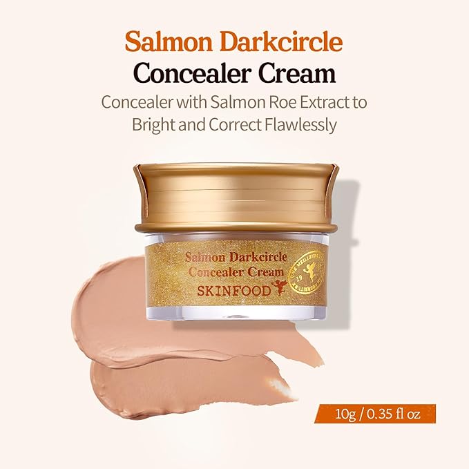 Bye ojeras: Salmón oscuro Círculo Concealer Crema, Coreana  por skinfood
