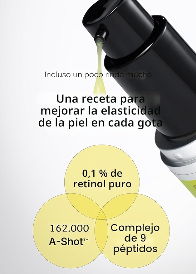 celimax The Vita A Retinol Shot Suero Tensor | con retinol puro de vitamina A, péptido, minimizador de poros, arrugas y líneas finas, piel más firme, antienvejecimiento, suavizado de la piel 30ml