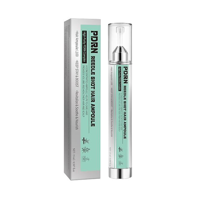 PDRN Reedle Shot - Ampolla para el cabello L100, PDRN Complejo cuero cabelludo apoyo para la salud del cuero cabelludo, uso doméstico para el volumen del cabello y apoyo al crecimiento, suero